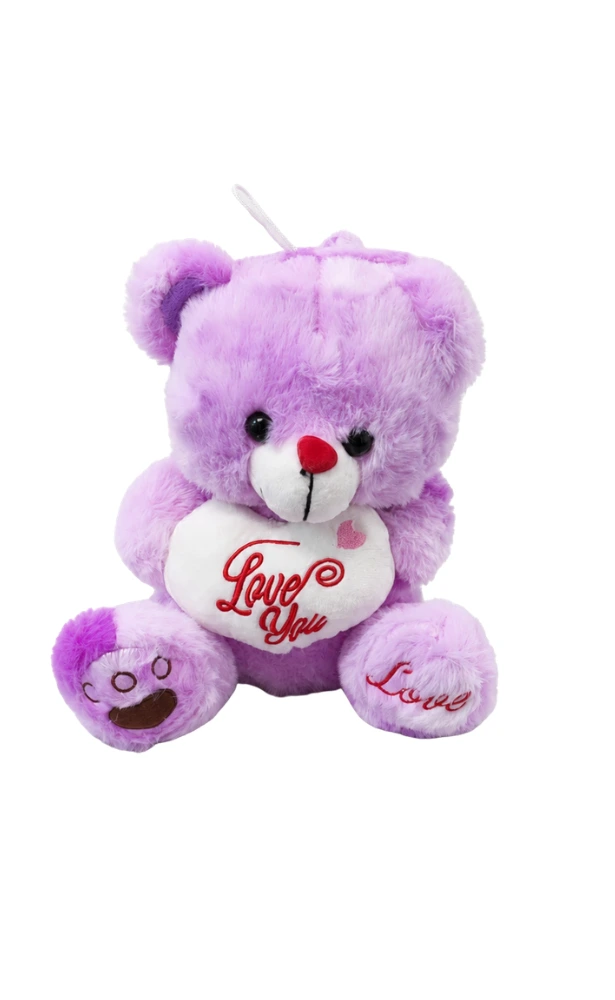 Oso De Peluche Violeta Oso De Peluche Violeta 25cm - Imagen 1