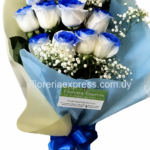 Ramo de 12 Rosas Azules