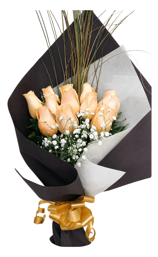 Ramo de 12 Rosas Beige Ramo de 12 Rosas Beige - Imagen 1