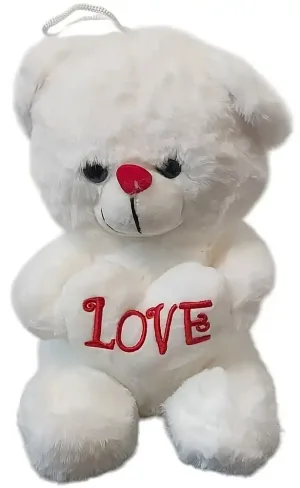Oso De Peluche 18 Cm Alto Blanco